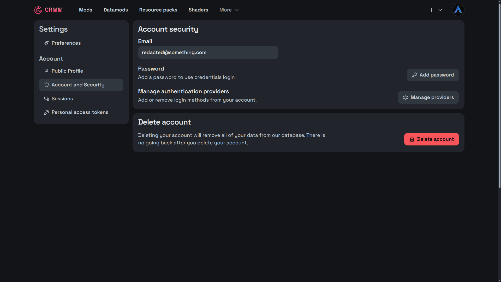Account Settings